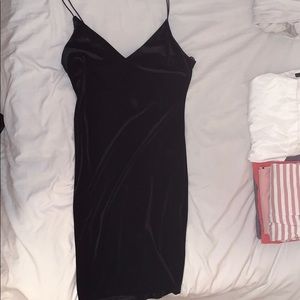 Velvet body fitting dress